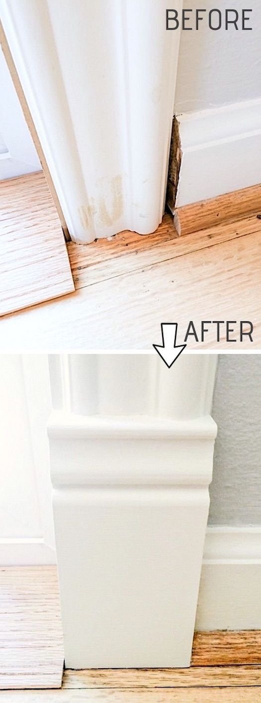 Door Trim Repair &amp; Enhancement: Adding a Plinth Block for a Polished Finish