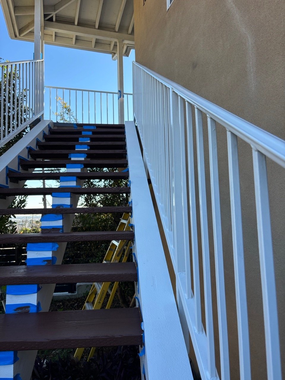 Exterior Staircase Restoration and Painting in Pasadena