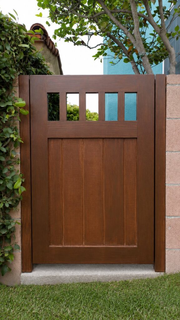 Custom Wood Gate Installation in Los Angeles
