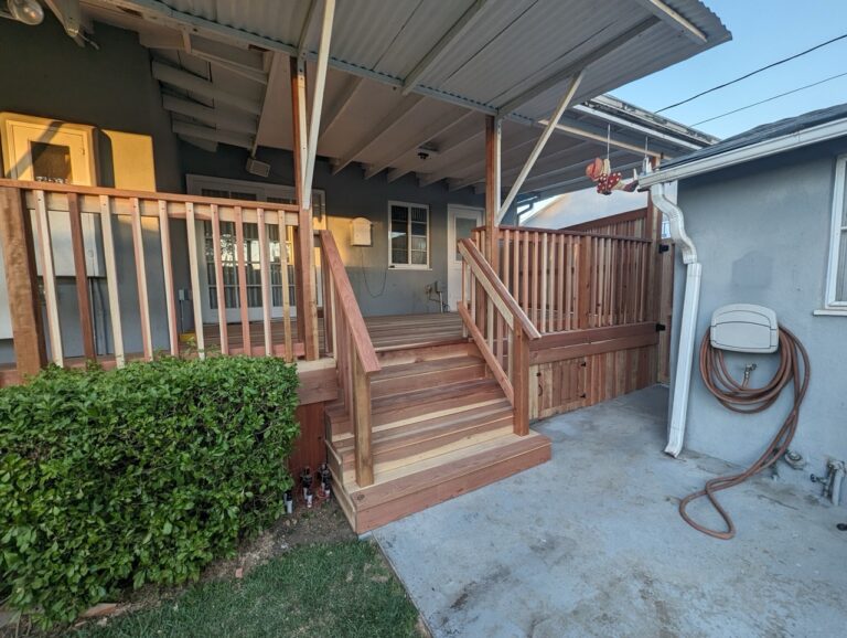 Custom deck and pergola build by ProHands in Los Angeles, Glendale and Burbank