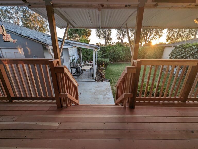 Custom deck and pergola build by ProHands in Los Angeles, Glendale and Burbank