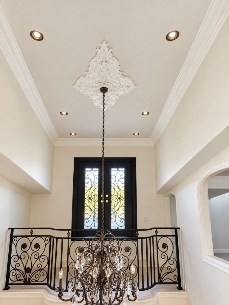 Grand Entry, Two-Story Foyer and Staircase — Mediterranean Mansion Remodel, Los Angeles (Chapter 1 of 5)